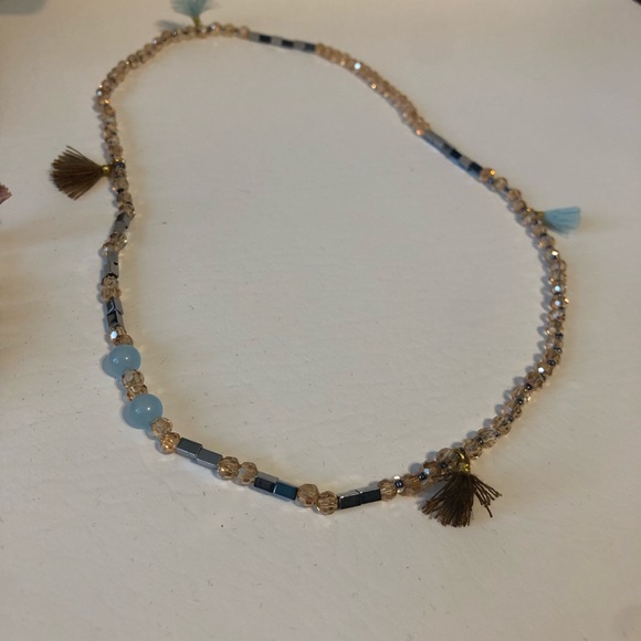 Handmade beaded necklet (necklace + bracelet) - Picture 6 of 6